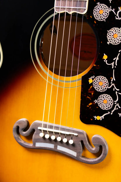 Epiphone 1957 SJ-200 Reissue Acoustic/Electric Guitar - Vintage Sunburst with Hardshell Case