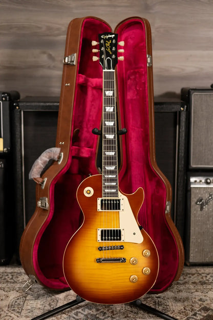 Epiphone 1959 Les Paul Standard Reissue Electric Guitar - Golden Poppy Burst with Hardshell Case