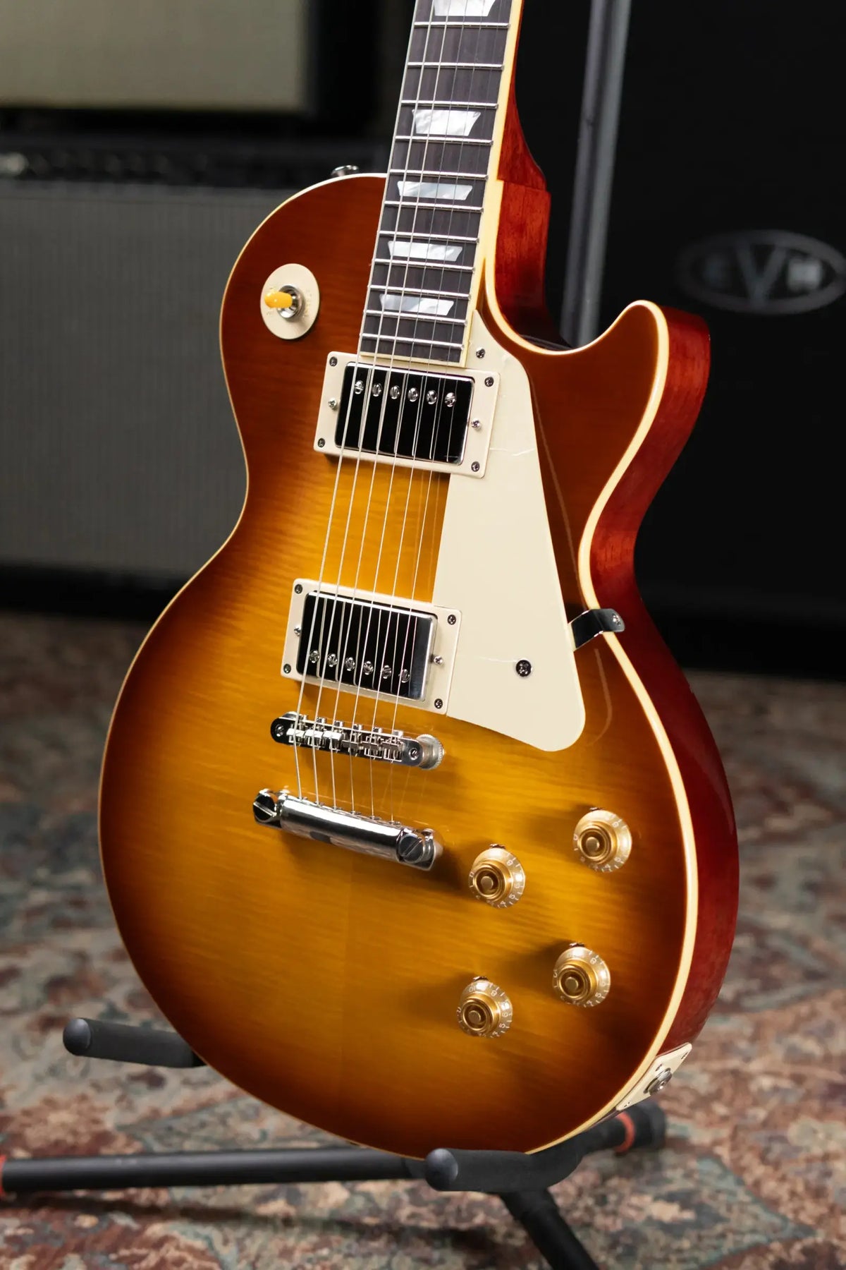 Epiphone 1959 Les Paul Standard Reissue Electric Guitar - Golden Poppy Burst with Hardshell Case