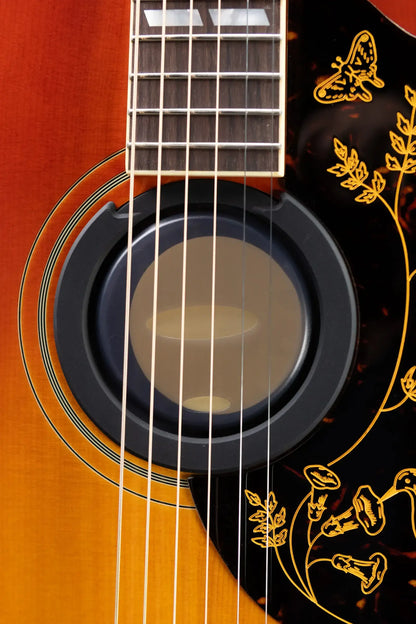 Epiphone 1960 Hummingbird Reissue Acoustic/Electric Guitar - Heritage Cherry Sunburst with Hardshell Case