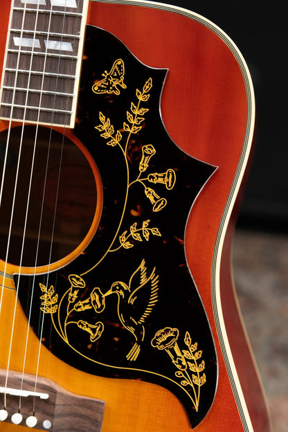 Epiphone 1960 Hummingbird Reissue Acoustic/Electric Guitar - Heritage Cherry Sunburst with Hardshell Case