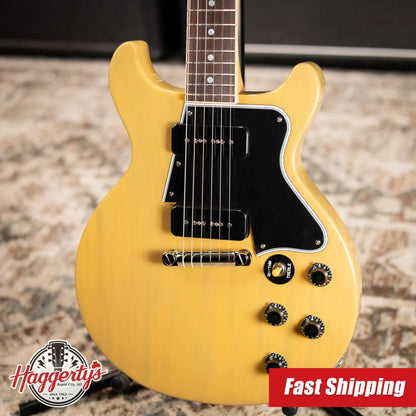 Epiphone 1960 Les Paul Special Double Cut Reissue Electric Guitar - TV Yellow with Hardshell Case