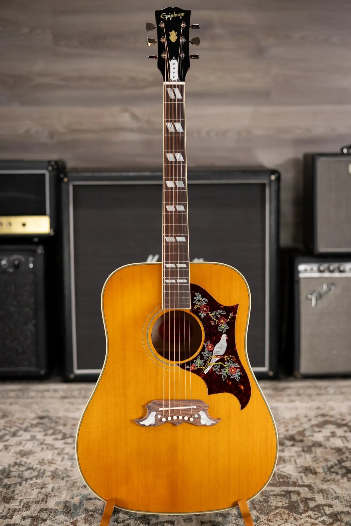 Epiphone 1963 Dove Reissue Acoustic/Electric Guitar with Hardshell Case