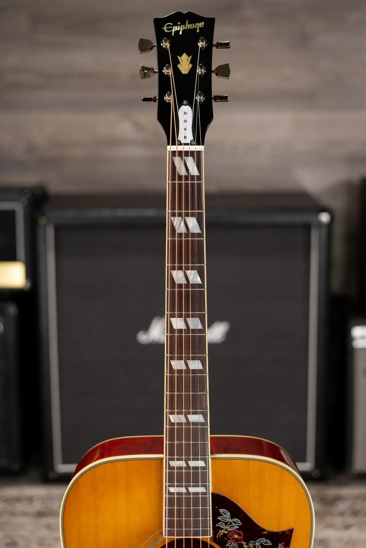Epiphone 1963 Dove Reissue Acoustic/Electric Guitar with Hardshell Case