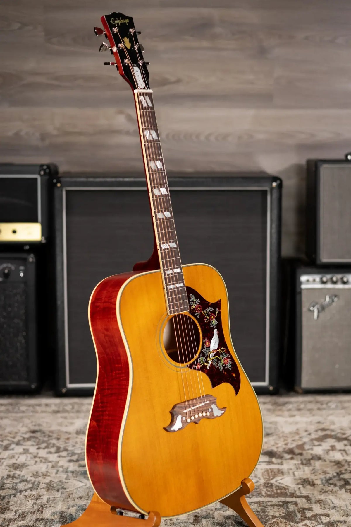 Epiphone 1963 Dove Reissue Acoustic/Electric Guitar with Hardshell Case