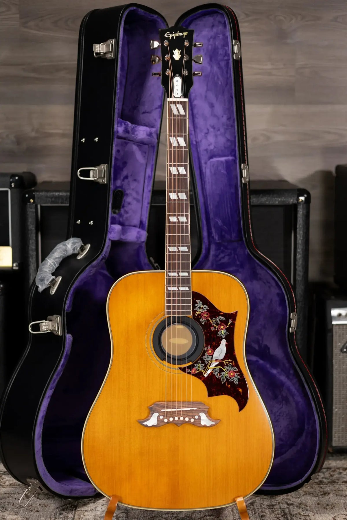 Epiphone 1963 Dove Reissue Acoustic/Electric Guitar with Hardshell Case