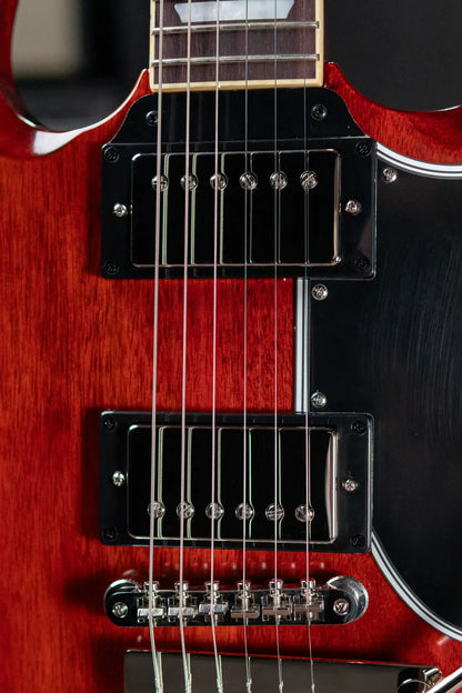 Epiphone 1964 SG Standard with Maestro Vibrola Reissue Electric Guitar - Cherry Red with Hardshell Case