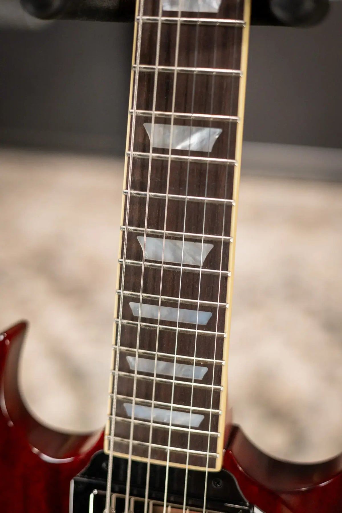 Epiphone 1964 SG Standard with Maestro Vibrola Reissue Electric Guitar - Cherry Red with Hardshell Case - Demo