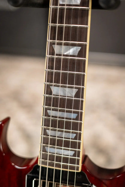 Epiphone 1964 SG Standard with Maestro Vibrola Reissue Electric Guitar - Cherry Red with Hardshell Case - Demo