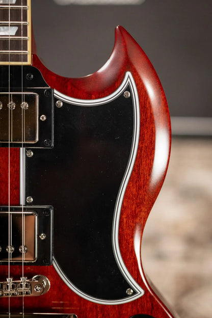 Epiphone 1964 SG Standard with Maestro Vibrola Reissue Electric Guitar - Cherry Red with Hardshell Case - Demo