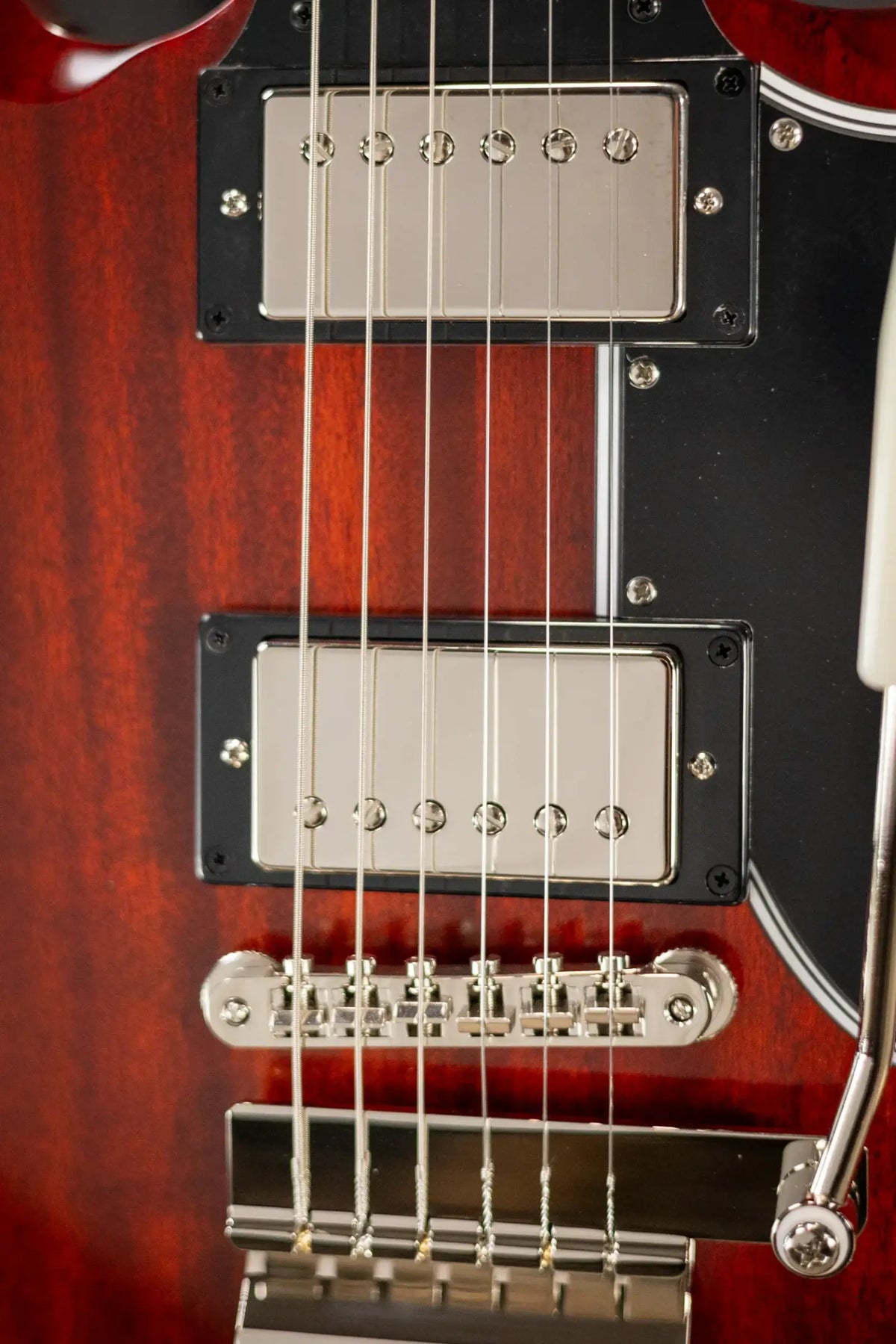 Epiphone 1964 SG Standard with Maestro Vibrola Reissue Electric Guitar - Cherry Red with Hardshell Case - Demo