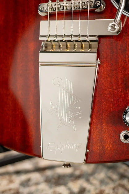 Epiphone 1964 SG Standard with Maestro Vibrola Reissue Electric Guitar - Cherry Red with Hardshell Case - Demo