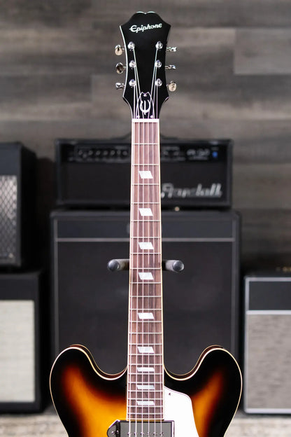 Epiphone Casino Hollow-Body Electric Guitar - Vintage Sunburst with Gig Bag