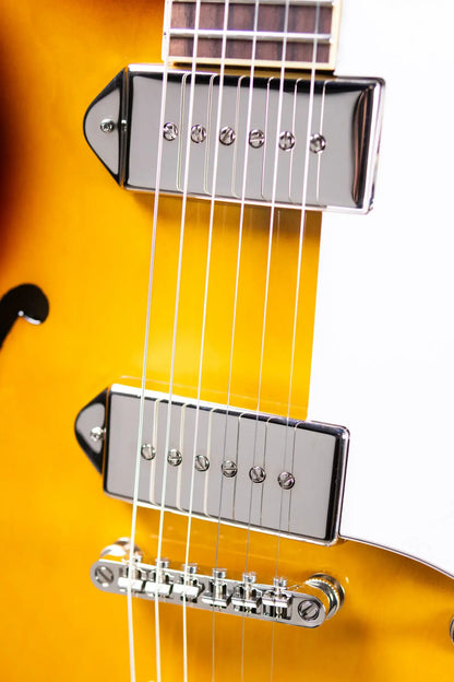 Epiphone Casino Hollow-Body Electric Guitar - Vintage Sunburst with Gig Bag
