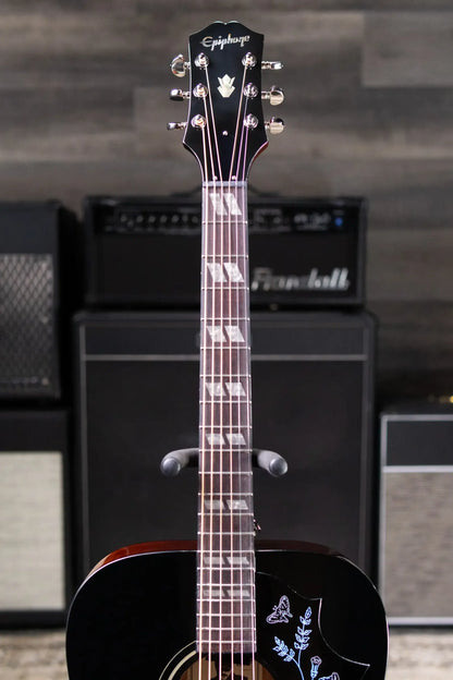 Epiphone Eric Church Signature Hummingbird Dark Studio Acoustic/Electric Guitar - Cobra Burst with Hardshell Case