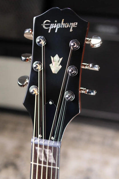 Epiphone Eric Church Signature Hummingbird Dark Studio Acoustic/Electric Guitar - Cobra Burst with Hardshell Case