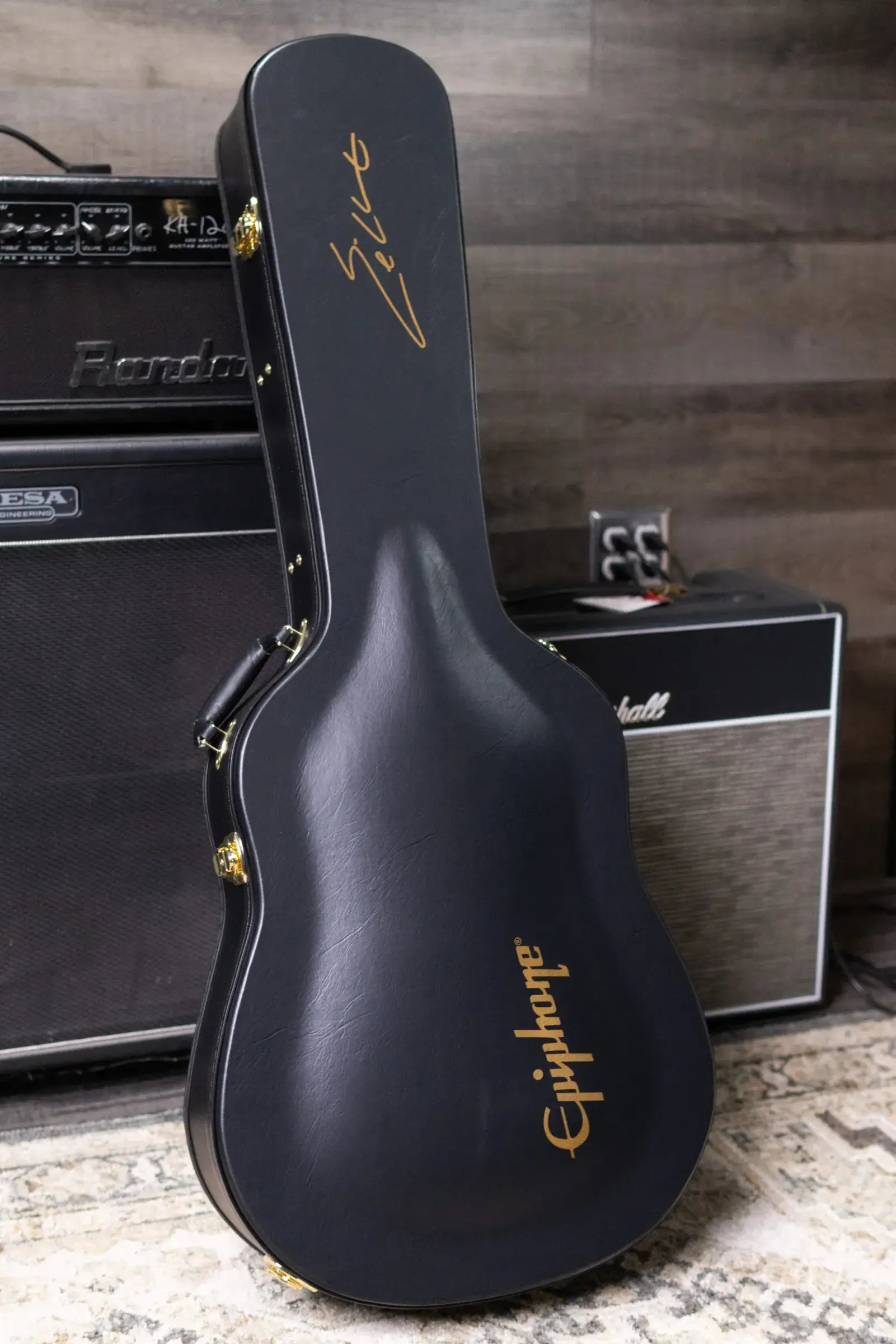 Epiphone Eric Church Signature Hummingbird Dark Studio Acoustic/Electric Guitar - Cobra Burst with Hardshell Case