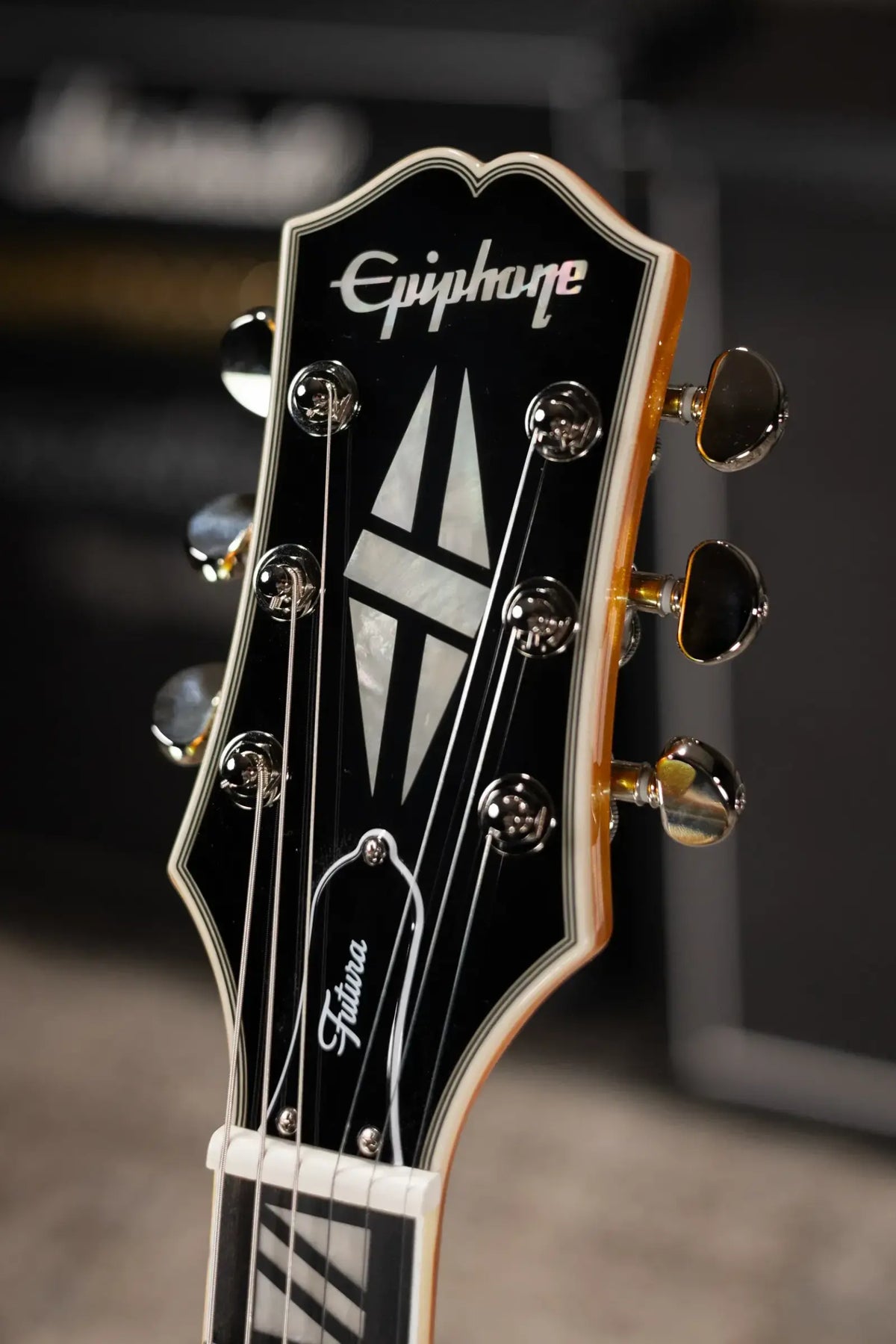 Epiphone Futura Les Paul Custom Electric Guitar - Firestorm Shift with Gig Bag