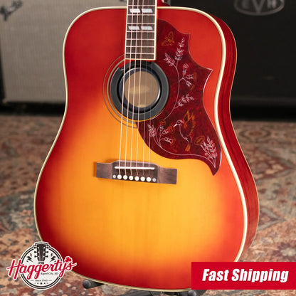 Epiphone Hummingbird Standard Acoustic/Electric Guitar - Cherry Sunburst with Gig Bag - Demo