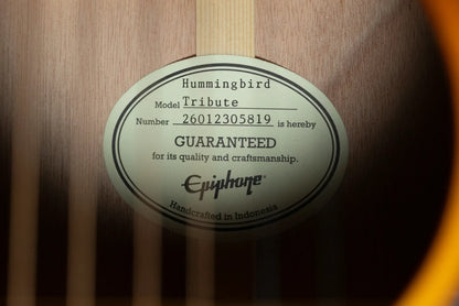 Epiphone Hummingbird Tribute Acoustic Guitar - Heritage Cherry Sunburst