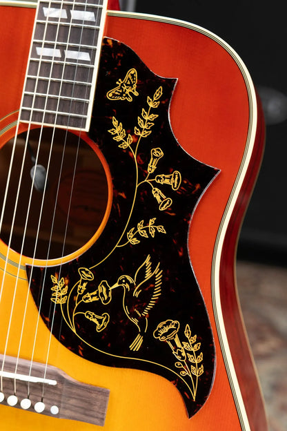Epiphone Inspired by Gibson 1960 Hummingbird Reissue Acoustic/Electric Guitar - Heritage Cherry Sunburst with Hardshell Case