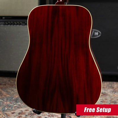 Epiphone Inspired by Gibson 1960 Hummingbird Reissue Acoustic/Electric Guitar - Heritage Cherry Sunburst with Hardshell Case