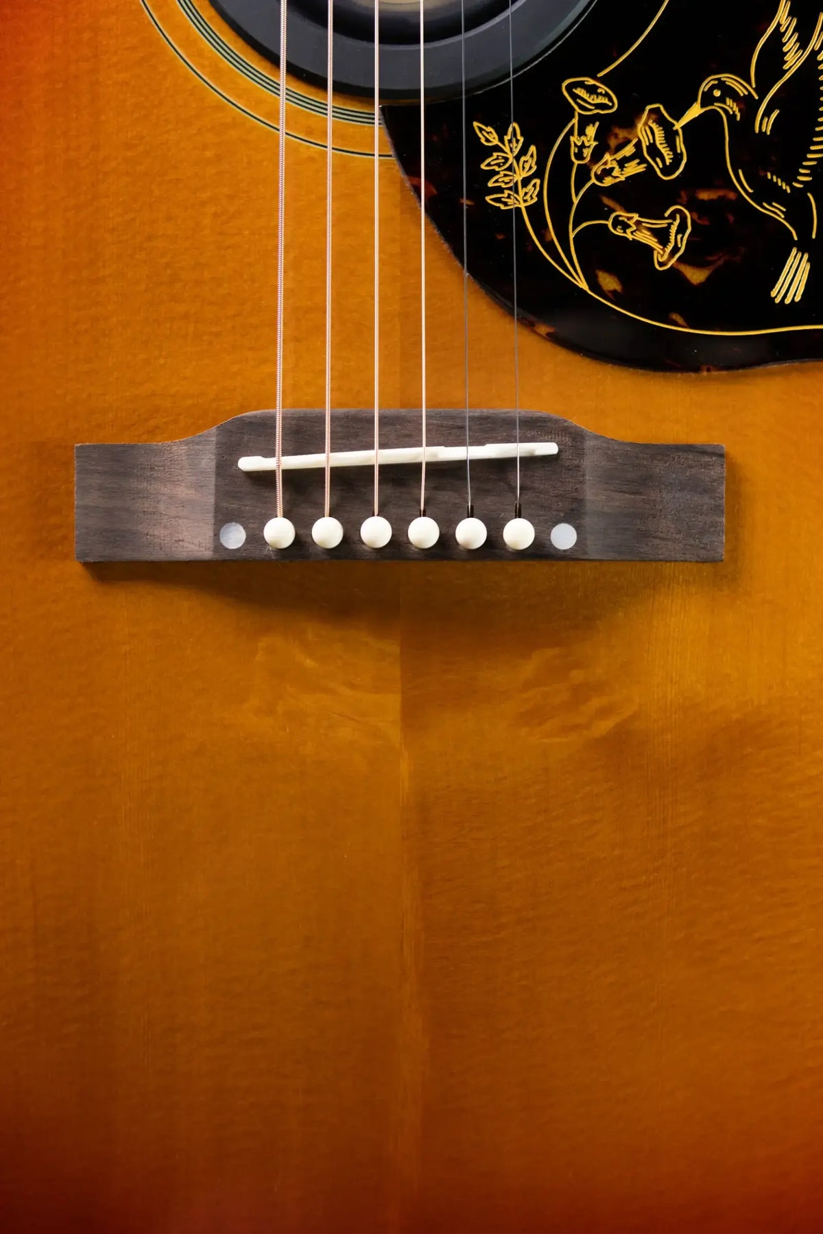 Epiphone Inspired by Gibson 1960 Hummingbird Reissue Acoustic/Electric Guitar - Heritage Cherry Sunburst with Hardshell Case
