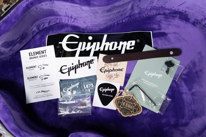 Epiphone Inspired by Gibson 1960 Hummingbird Reissue Acoustic/Electric Guitar - Heritage Cherry Sunburst with Hardshell Case