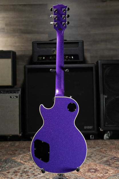Epiphone Inspired by Gibson Les Paul Custom Electric Guitar - Amethyst Sparkle with Hardshell Case