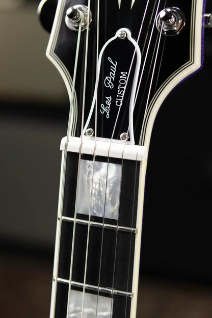 Epiphone Inspired by Gibson Les Paul Custom Electric Guitar - Amethyst Sparkle with Hardshell Case