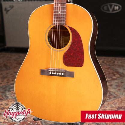 Epiphone J-45 Studio Acoustic/Electric Guitar - Natural with Gig Bag