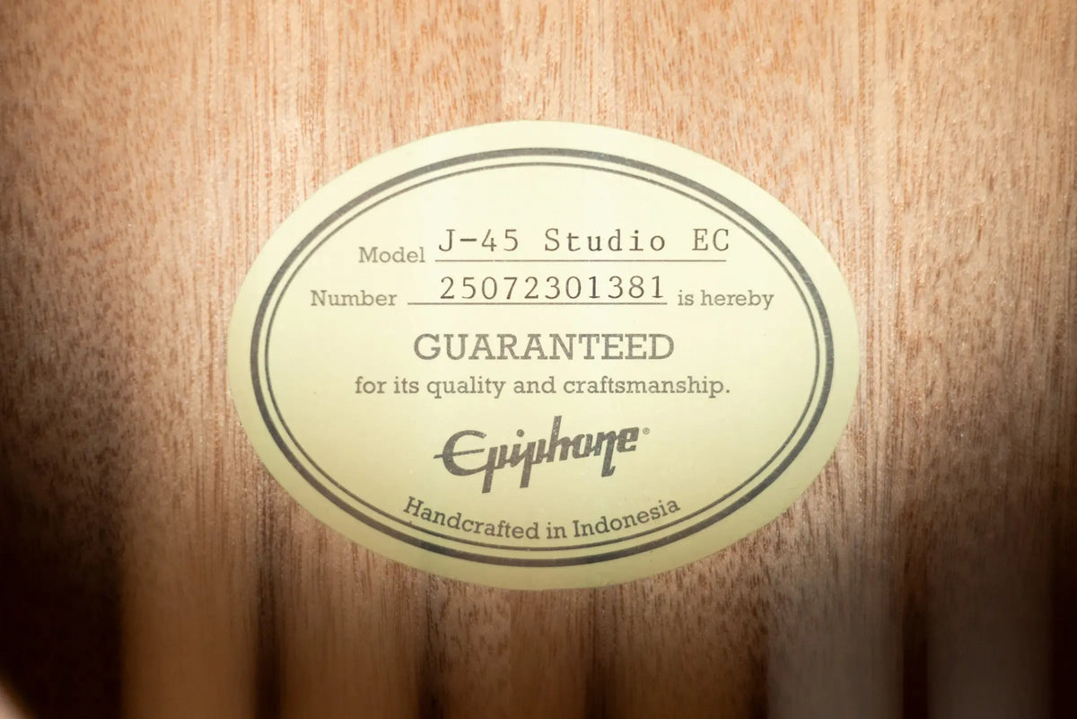 Epiphone J-45 Studio EC Acoustic/Electric Guitar