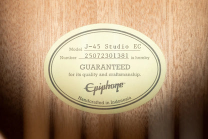 Epiphone J-45 Studio EC Acoustic/Electric Guitar