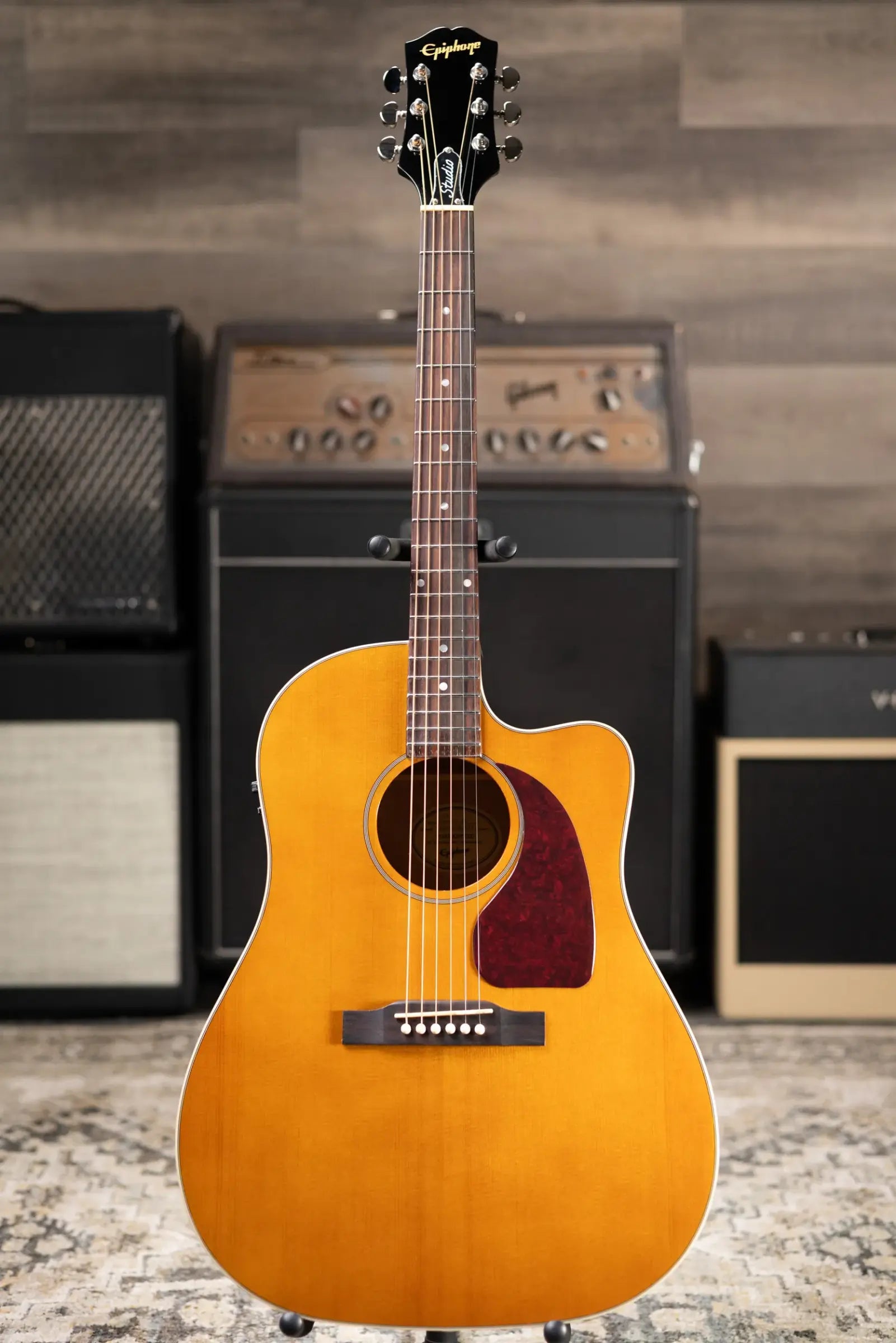 Epiphone J-45 Studio EC Acoustic/Electric Guitar - Antique Natural