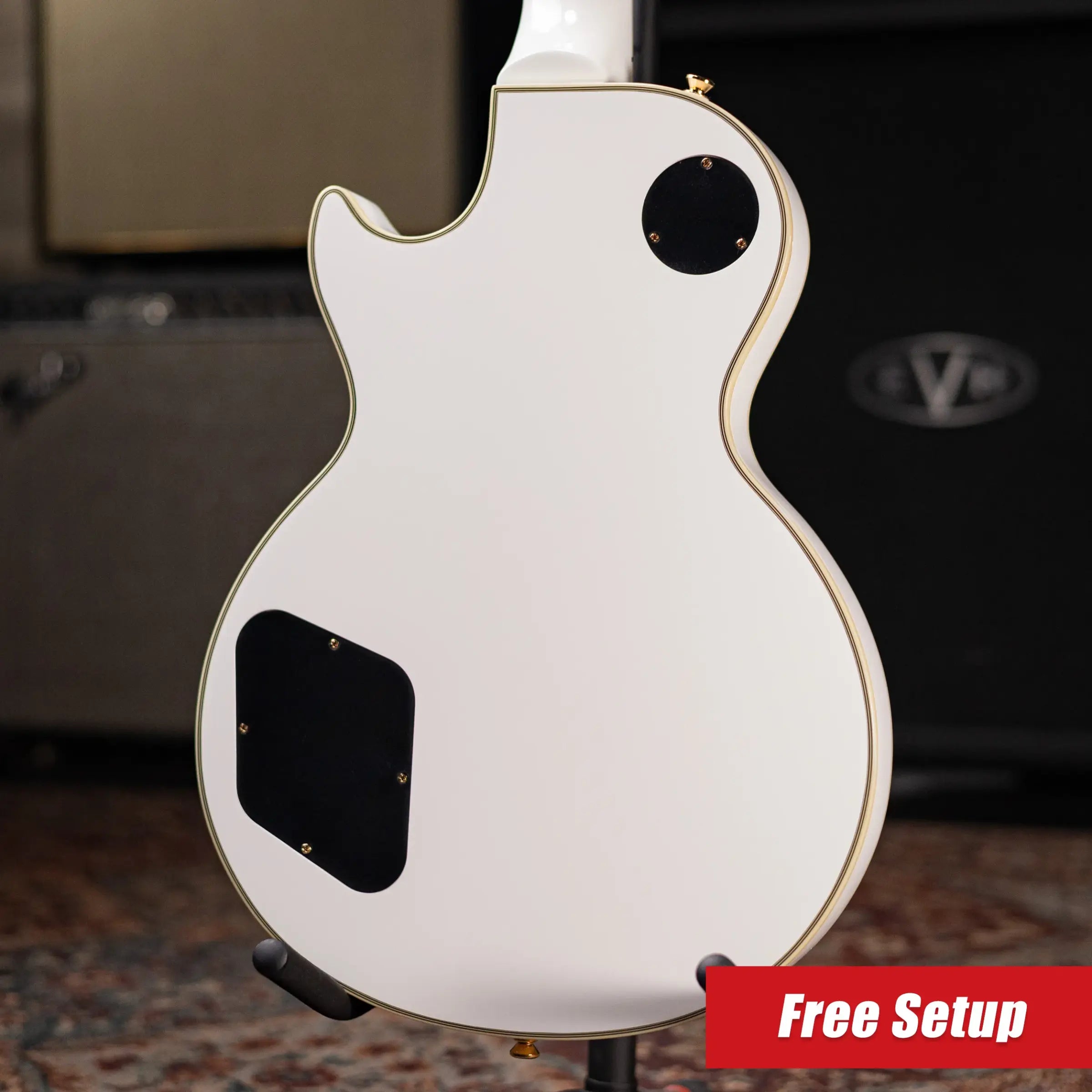 Epiphone Les Paul Custom Electric Guitar - Alpine White with Gig Bag
