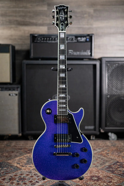 Epiphone Les Paul Custom Electric Guitar - Amethyst Sparkle