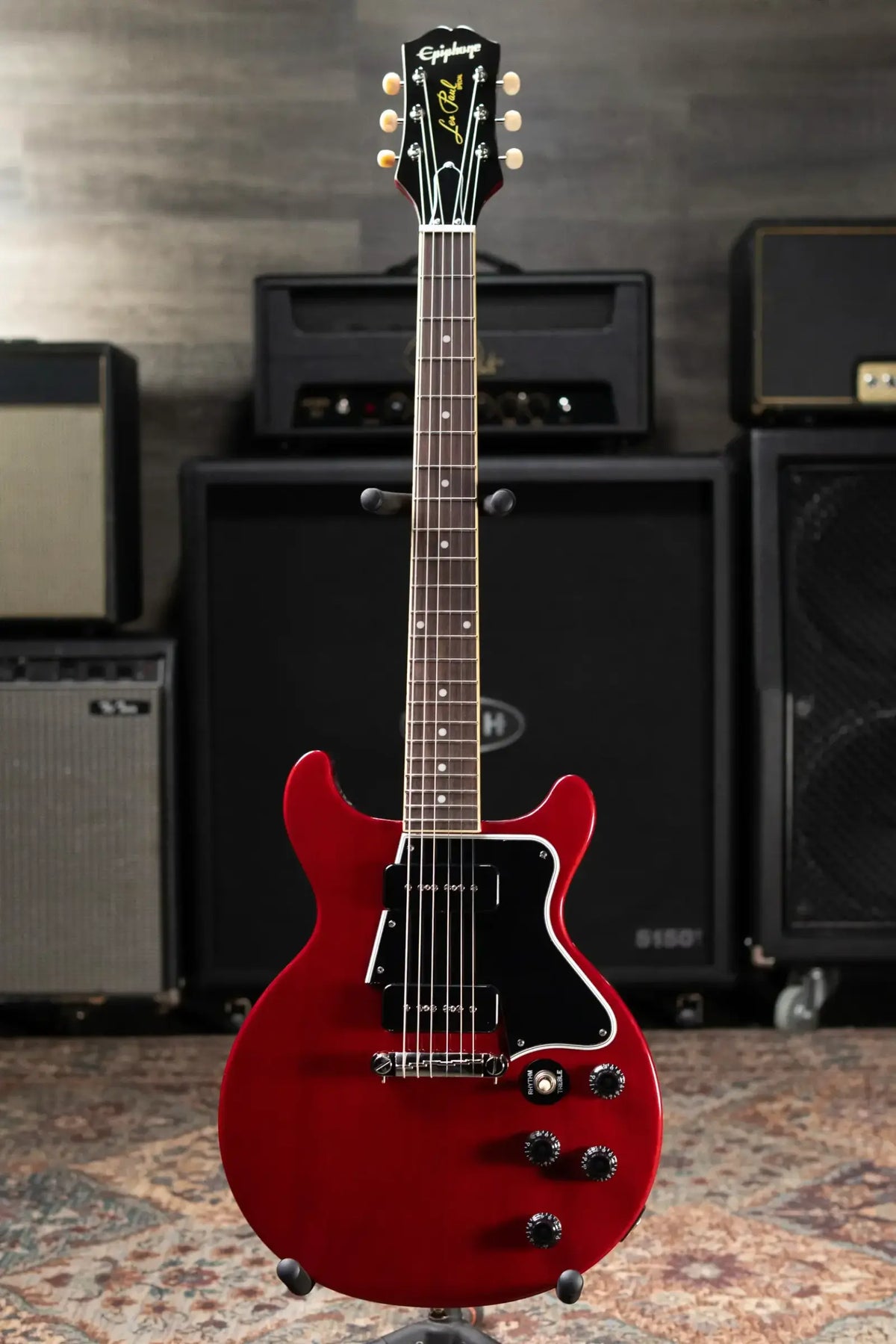 Epiphone Les Paul Special Double Cut Electric Guitar - Cherry Red with Gig Bag