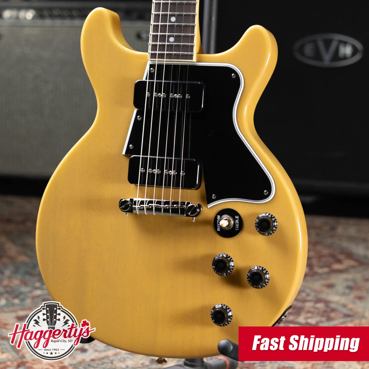 Epiphone Les Paul Special Double Cut Electric Guitar - TV Yellow with Gig Bag
