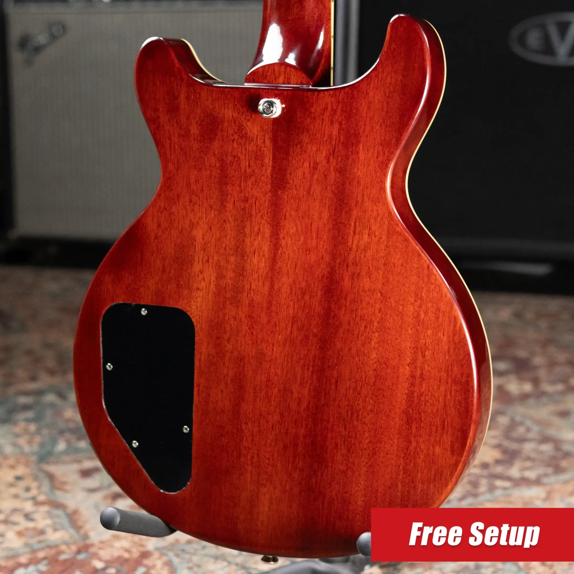 Epiphone Les Paul Special Double Cut Figured Electric Guitar - Bourbon Burst