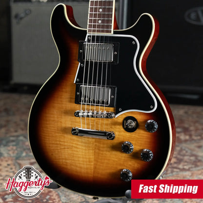Epiphone Les Paul Special Double Cut Figured Electric Guitar - Bourbon Burst with Gig Bag