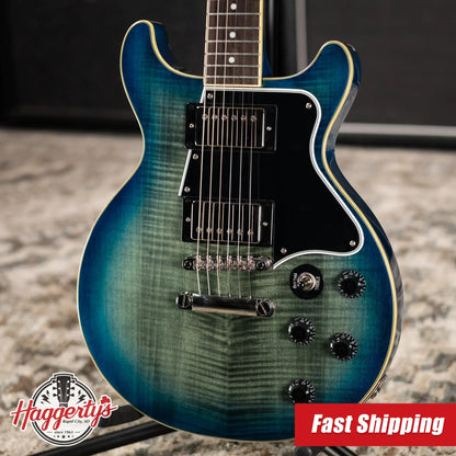 Epiphone Les Paul Special Double Cut Figured Electric Guitar - Ocean Water Perimeter with Gig Bag