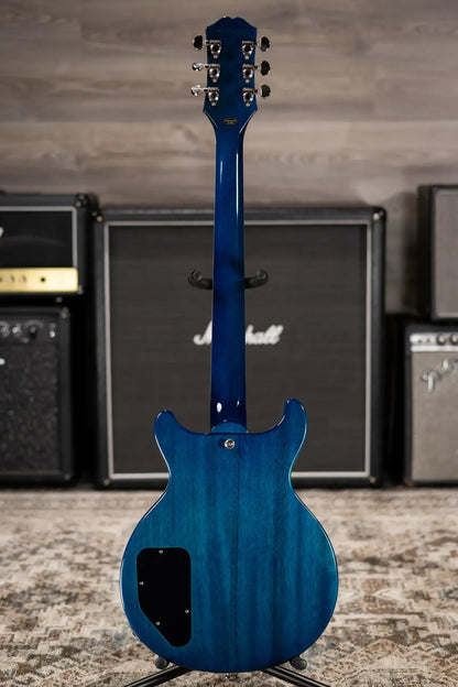 Epiphone Les Paul Special Double Cut Figured Electric Guitar - Ocean Water Perimeter with Gig Bag