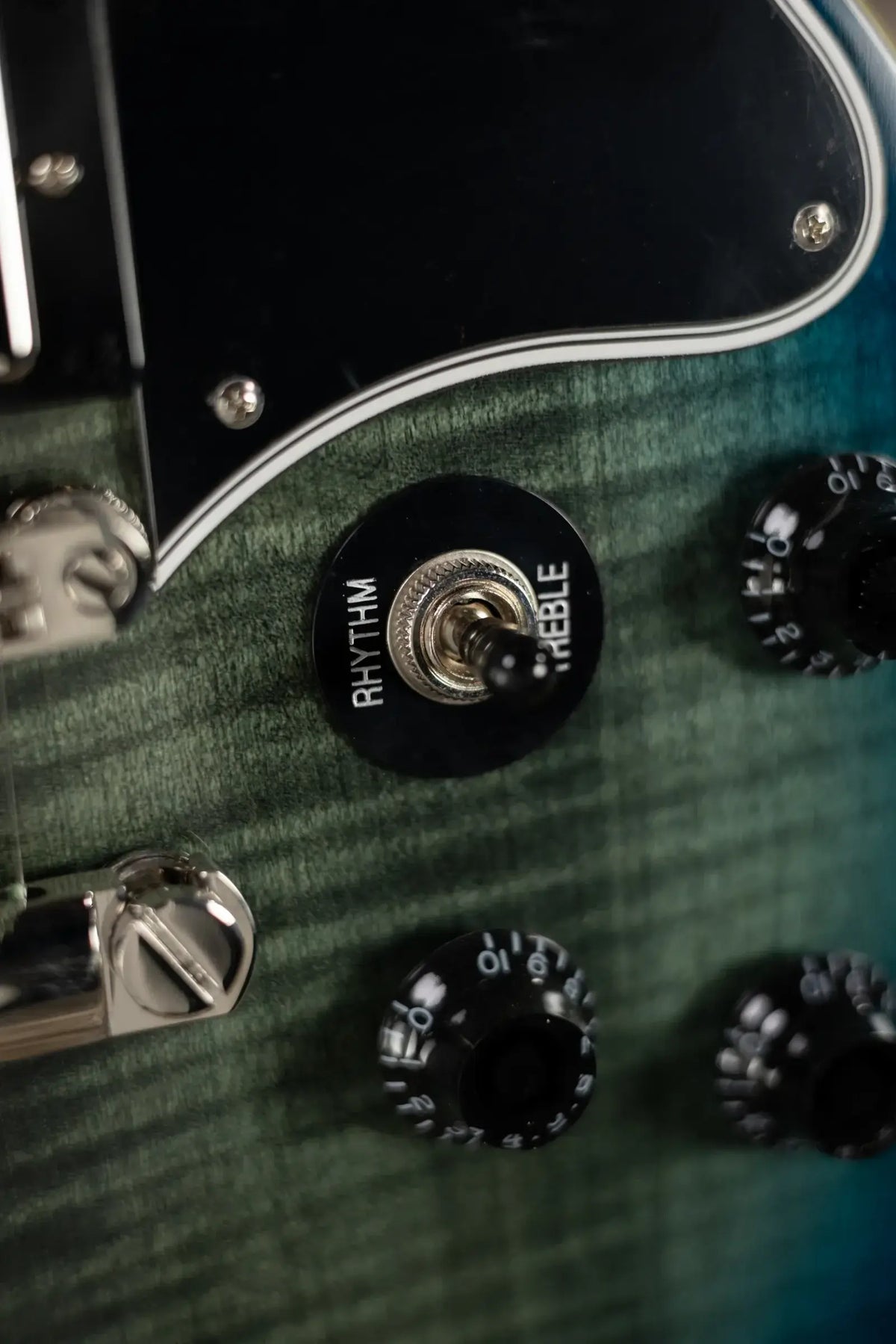 Epiphone Les Paul Special Double Cut Figured Electric Guitar - Ocean Water Perimeter with Gig Bag