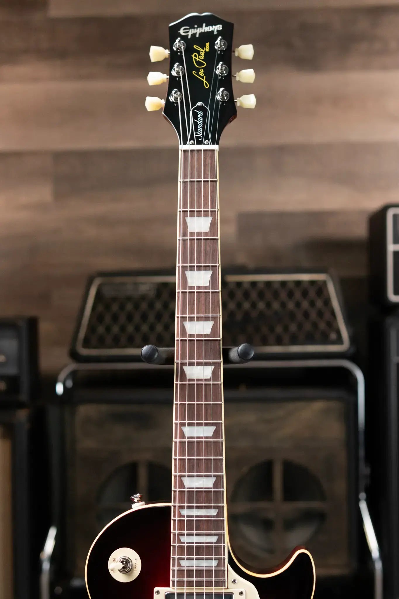 Epiphone Les Paul Standard 50s Figured Electric Guitar Bourbon Burst with Gig Bag 6787bbf13c827