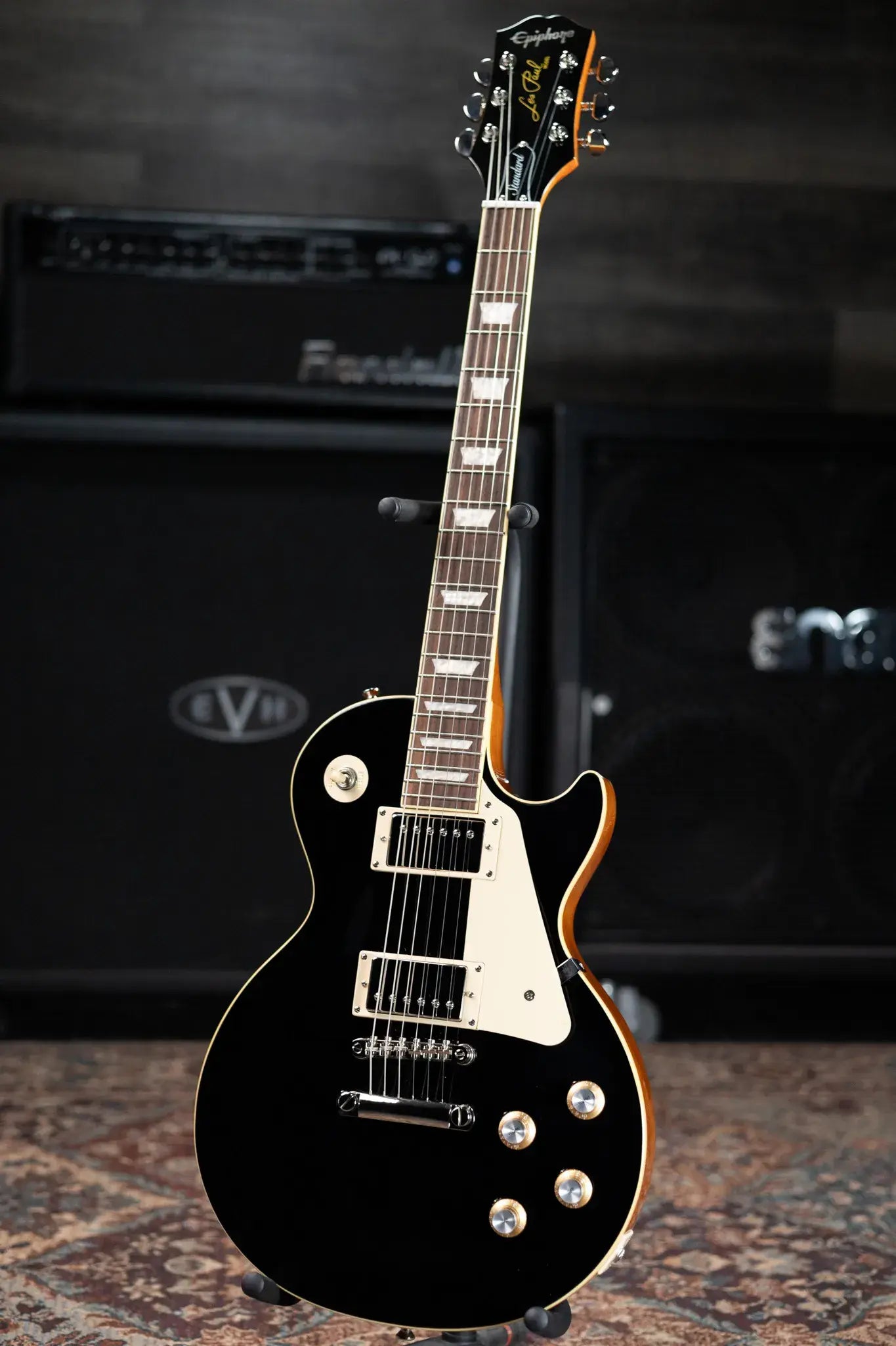 Epiphone Les Paul Standard 60s Electric Guitar - Ebony with Gig Bag