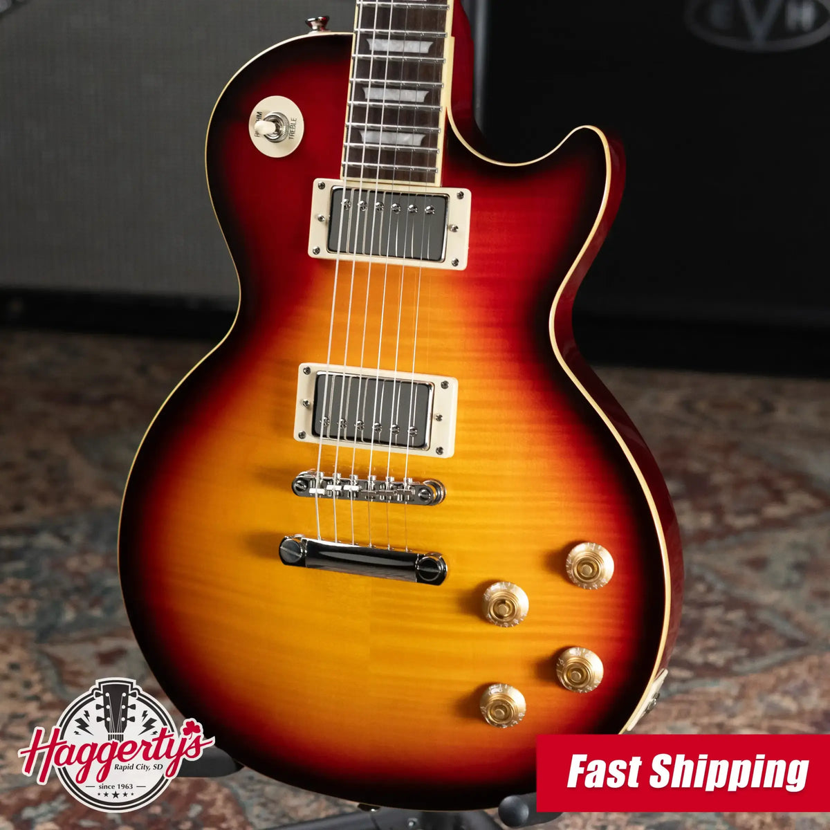 Epiphone Les Paul Standard Pro Electric Guitar - Black Cherry with Hardshell Case - Used