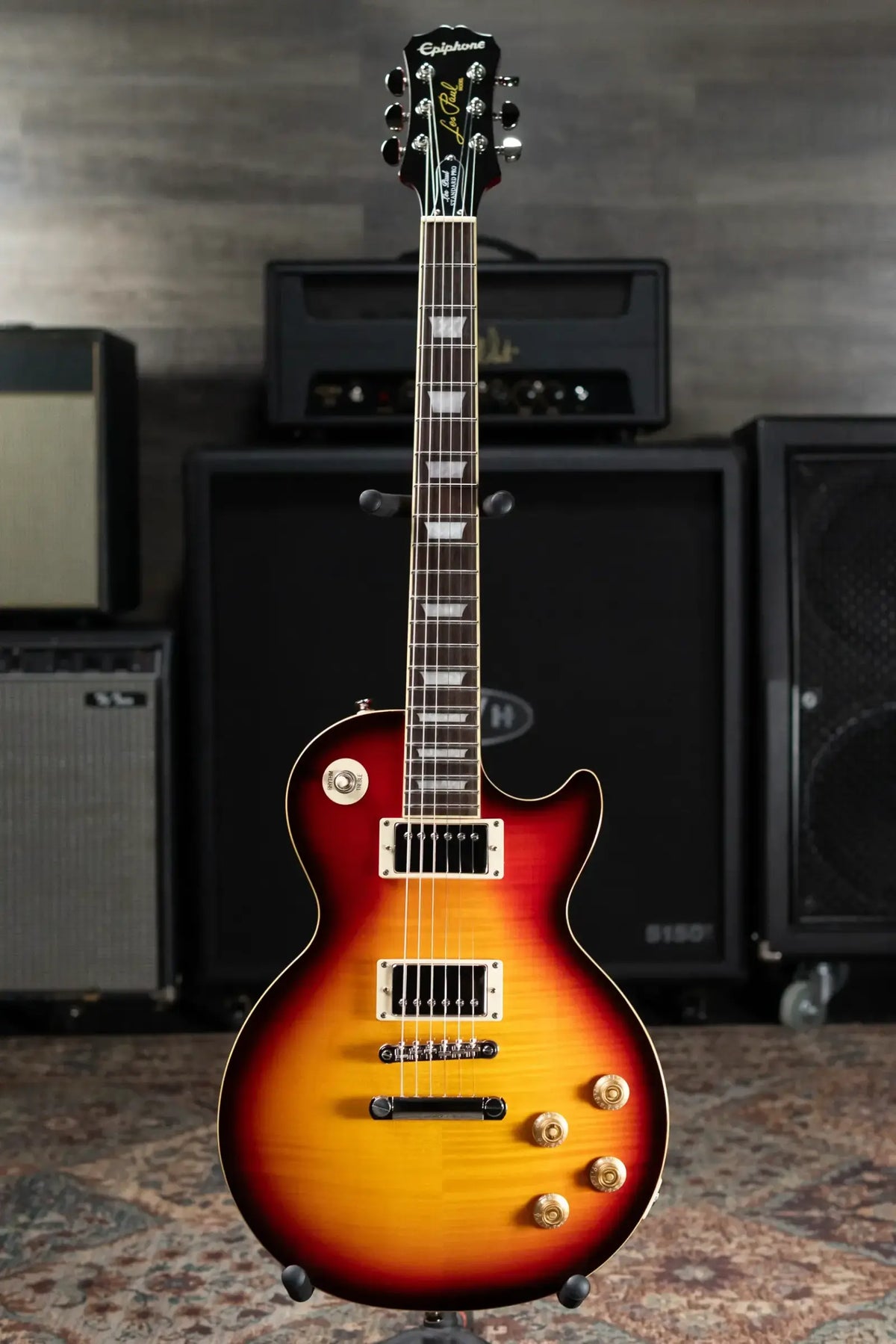 Epiphone Les Paul Standard Pro Electric Guitar - Black Cherry with Hardshell Case - Used