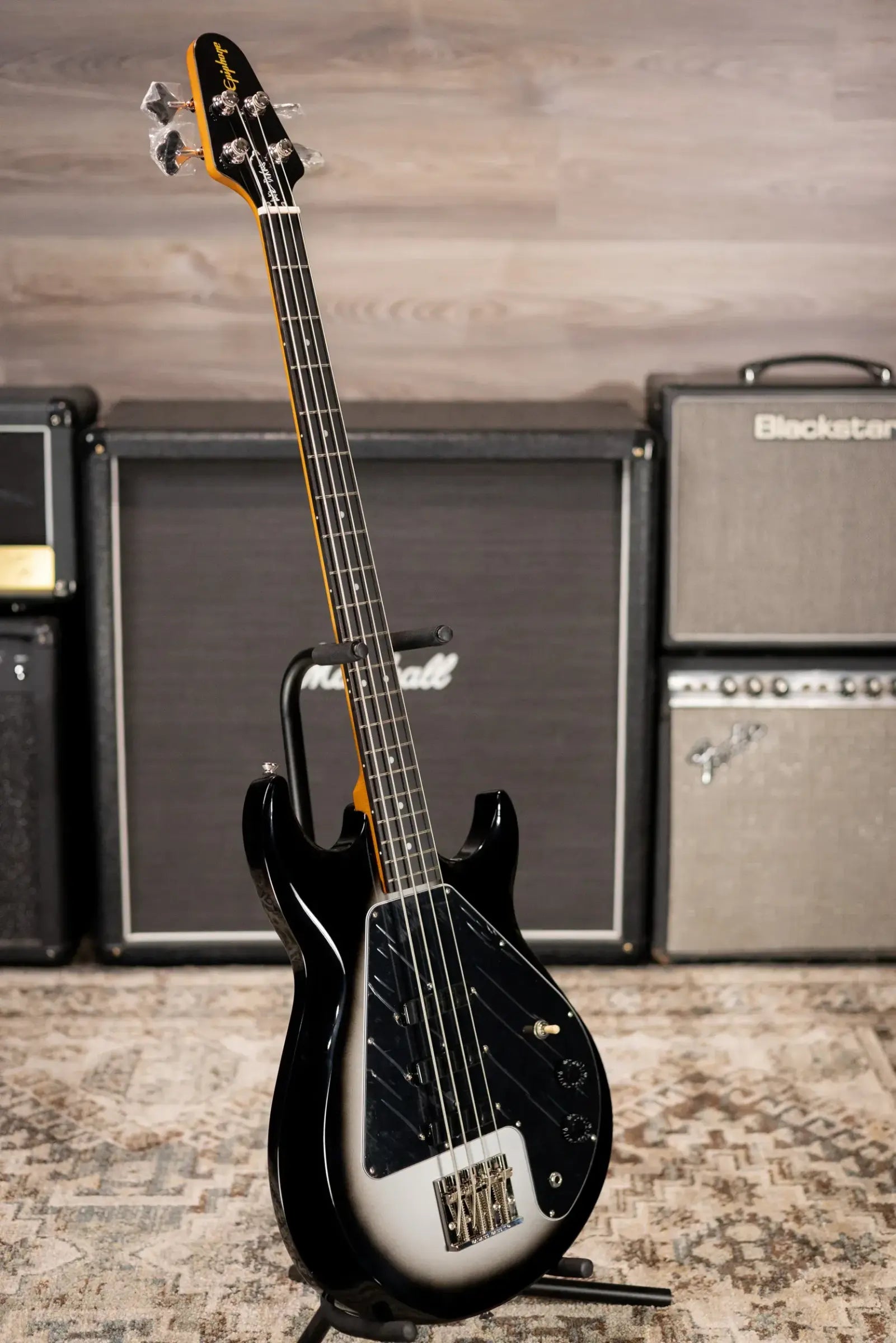 Epiphone Mike Dirnt Signature Grabber G-3 Bass - Silverburst with Hardshell Case