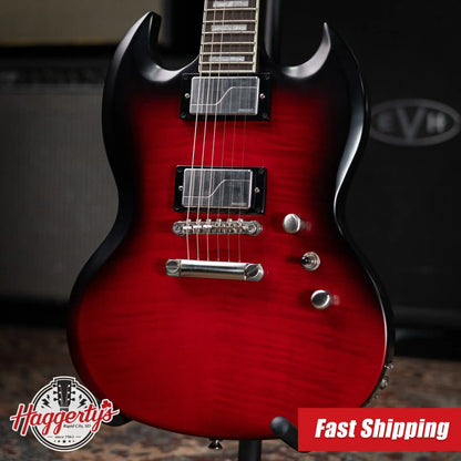 Epiphone SG Prophecy Electric Guitar - Red Tiger Aged Gloss with Hardshell Case - Used