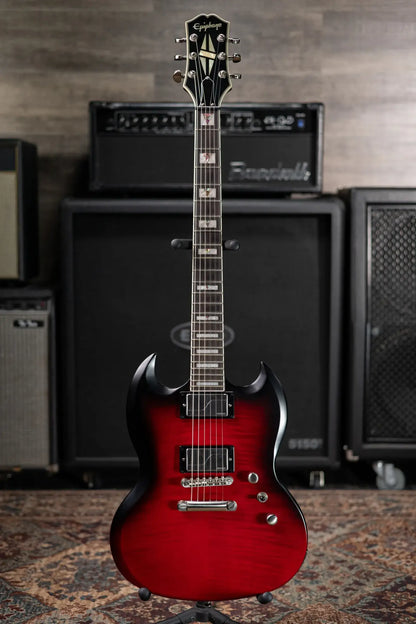 Epiphone SG Prophecy Electric Guitar - Red Tiger Aged Gloss with Hardshell Case - Used